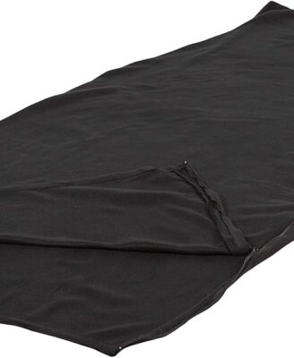 Stansport Fleece Sleeping Bag - Black (510-20), (32- X 75-Inch)